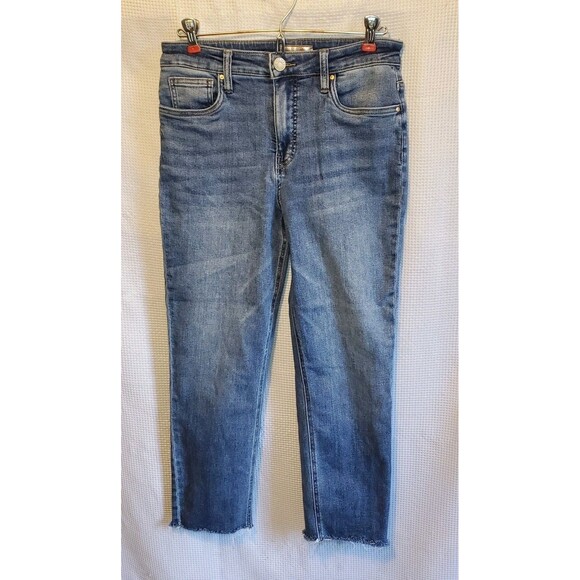 KUT From The Kloth Rachael  Fab Ab Mom Jeans Sz 4 High Rise Ankle Crop - Picture 1 of 8